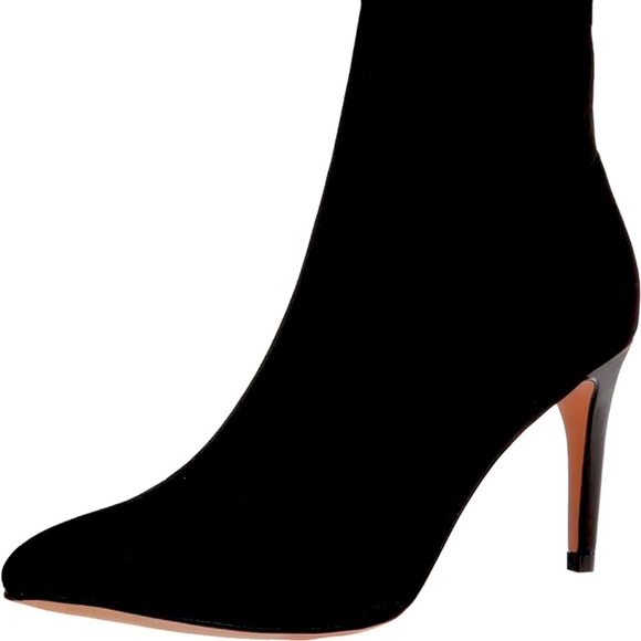 XOXO WOMEN BLACK BOOTIES SIZE 8 HEEL 3.5” - Picture 3 of 6